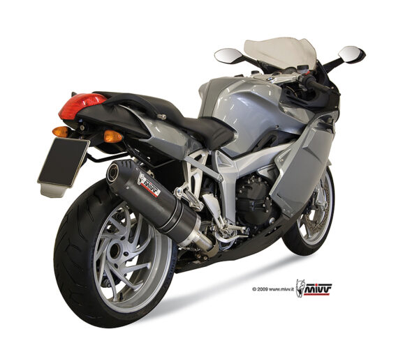 Escape Mivv Slip-On Oval carbono con tapa carbono BMW K 1200 R / S / GT 2005-08