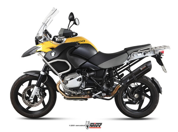 Escape Mivv Slip-On Suono black con tapa carbono BMW R 1200 GS / Adventure 2010-12