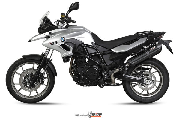 Escape Mivv Slip-On Suono black con tapa carbono BMW F 700 GS 2012-17