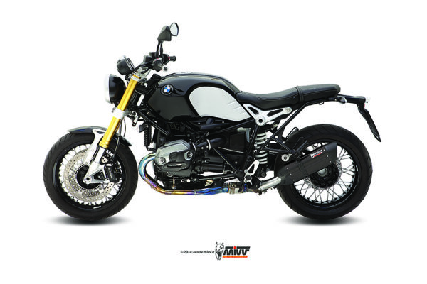 Escape Mivv Slip-On Suono black con tapa carbono BMW R Nine T 2014-23