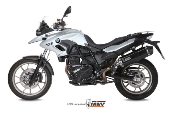 Escape Mivv Slip-On Speed edge black BMW F 700 GS 2012-17