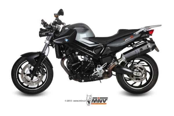 Escape Mivv Slip-On Speed edge black BMW F 800 R / GT 2009-20