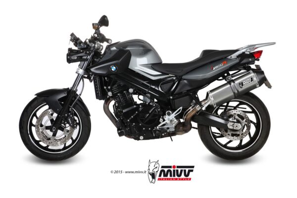 Escape Mivv Slip-On Speed edge St. Steel con tapa carbono BMW F 800 R / GT 2009-20
