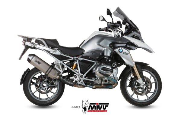 Escape Mivv Slip-On Speed edge titan con tapa carbono BMW R 1200 GS / Adventure 2013-18