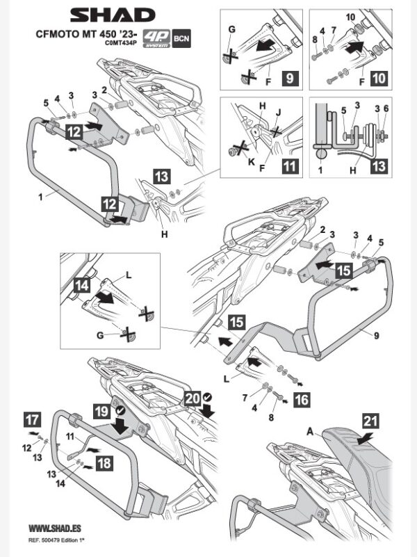 4P SYSTEM CFMOTO 450MT - Imagen 6