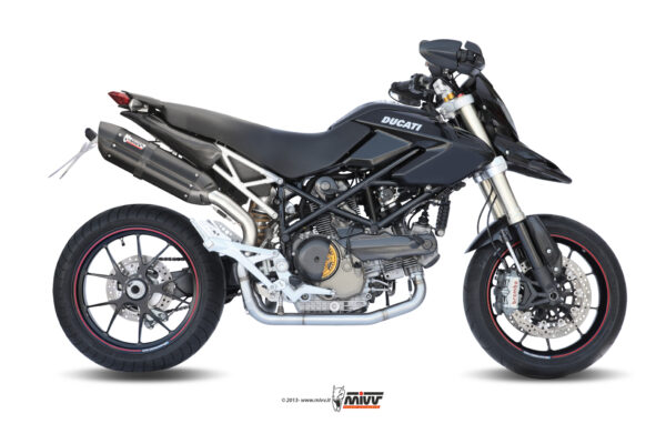 Escape Mivv Slip-On Suono black con tapa carbono Ducati Hypermotard 1100 2007-09 / 1100 EVO 2010-12