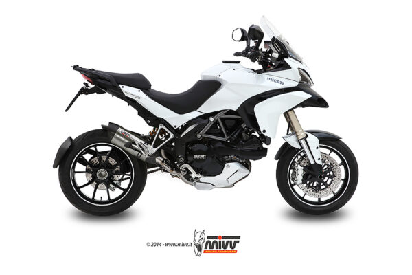 Escape Mivv Slip-On Suono St. Steel con tapa carbono Ducati Multistrada 1200 2010-14