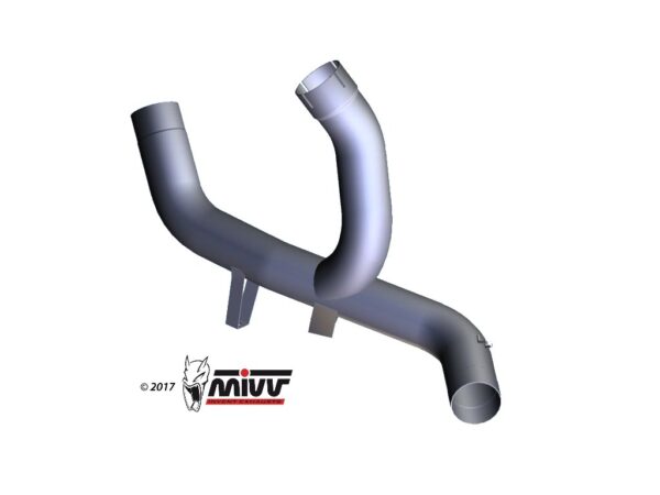 Escape Mivv Tubo no kat (compatible con Silencioso Escape Mivv y Original) Ducati Multistrada 1200 Enduro 2016-18