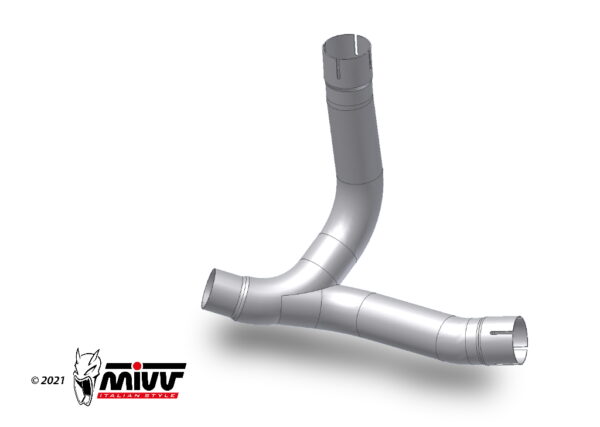 Escape Mivv Tubo no kat (compatible con Silencioso Escape Mivv y Original) Ducati Monster 2021-24