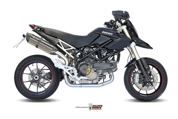 Escape Mivv Slip-On Suono St. Steel con tapa carbono Ducati Hypermotard 1100 2007-09 / 1100 EVO 2010-12