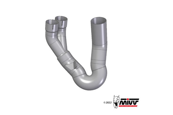 Escape Mivv Tubo no kat (compatible con silenciadores Escape Mivv y Originales) Ducati Hypermotard 950 2021-24