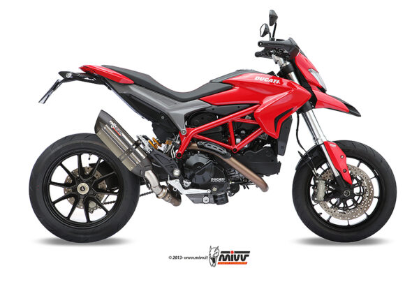 Escape Mivv Slip-On Suono St. Steel con tapa carbono Ducati Hypermotard 821 / Hyperstrada 821 2013-15