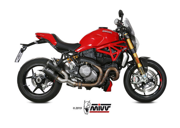 Escape Mivv 2 Slip-On Mk3 carbono Ducati Monster 821 2018-20 / Monster 1200 2017-21
