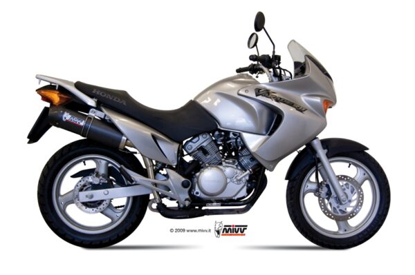 Escape Mivv Slip-On Oval carbono con tapa carbono Honda XL 125 Varadero 2007-11