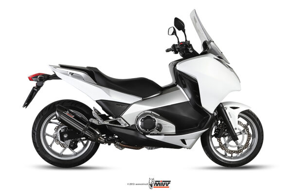 Escape Mivv Slip-On Suono black con tapa carbono Honda Integra 700/750 / NC 700/750 S / X