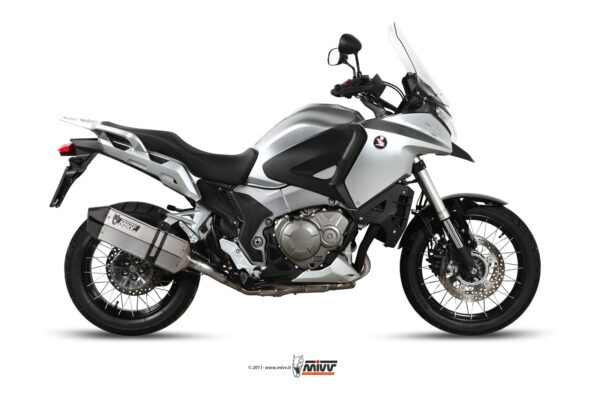 Escape Mivv Slip-On Speed edge St. Steel con tapa carbono Honda CrossTourer 2012-20