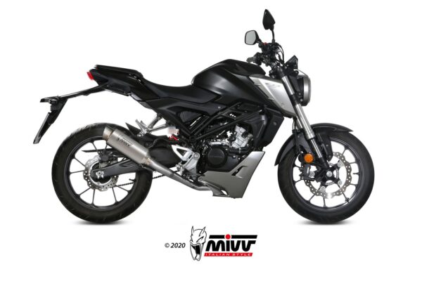 Escape Mivv Full system 1x1 GP Pro titan Honda CB 125 R 2018-20