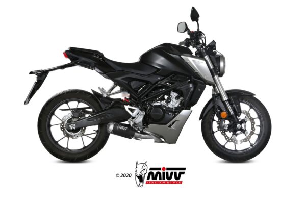 Escape Mivv Full system 1x1 MK3 black Honda CB 125 R 2018-20