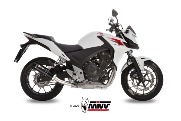 Escape Mivv Slip-On GP carbon con tapa carbono Honda CB 500 F/X / CBR 500 R 2013-15
