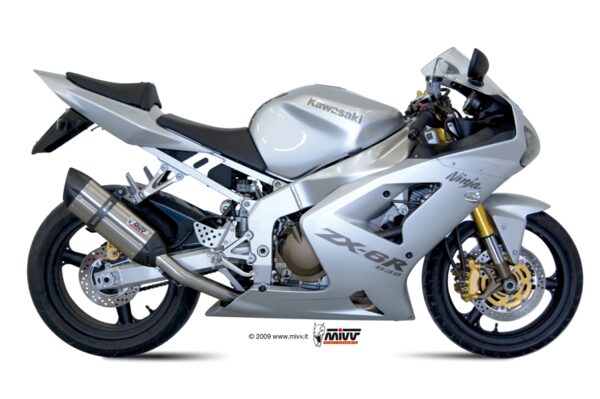 Escape Mivv Slip-On Suono St. Steel con tapa carbono Kawasaki ZX-6 RR / ZX-6 R 636 2003-04