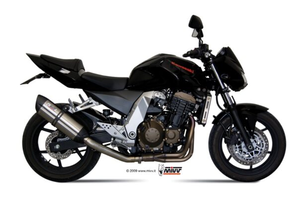 Escape Mivv Slip-On Suono St. Steel con tapa carbono Kawasaki Z750 2004-06