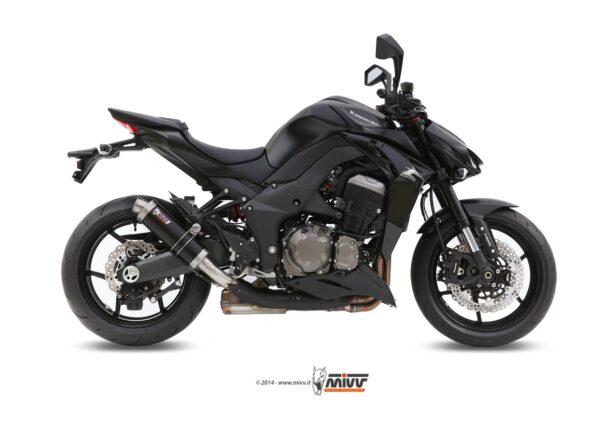 Escape Mivv 2 Slip-On GP black Kawasaki Z1000 / Z1000 R Edition 2014-20