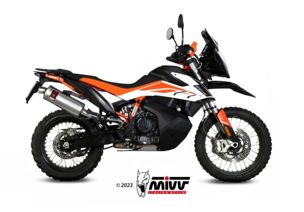 Escape Mivv Slip-On Dakar St. Steel KTM 790 Adventure / R 2019-20 / 890 Adventure / R 2020-23