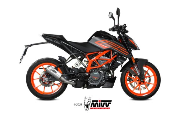 Escape Mivv Slip-On Mk3 St. Steel KTM 125 Duke 2021-23