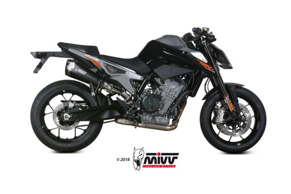 Escape Mivv Slip-On Delta Race black KTM 790 Duke 2018-20 / 890 Duke 2020-23
