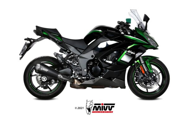 Escape Mivv Slip-On Delta Race black Kawasaki Ninja 1000 SX / Tourer 2020-24