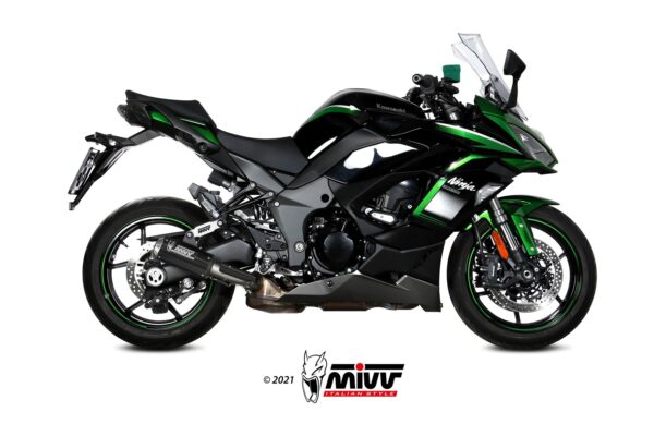 Escape Mivv Slip-On Mk3 carbono Kawasaki Ninja 1000 SX / Tourer 2020-24
