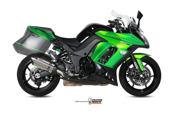 Escape Mivv 2 Slip-On Suono St. Steel con tapa carbono Kawasaki Z1000 SX / Ninja 1000 SX 2014-19