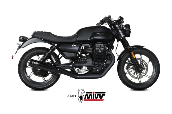 Escape Mivv 2 SLIP-ON HR-1 BLACK MOTO GUZZI V7 STONE 2021-24