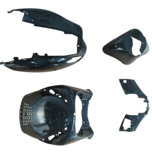 Carenado Piaggio Zip 50 -  Negro Brillo 4 piezas