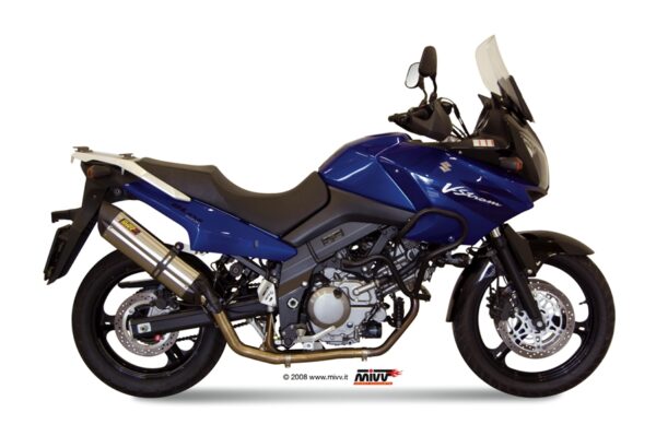 Escape Mivv Full system 2x1 Suono St. Steel con tapa carbono Suzuki DL V-Strom 650 2004-06