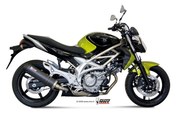 Escape Mivv Slip-On Oval carbono con tapa carbono Suzuki Gladius 2009-15