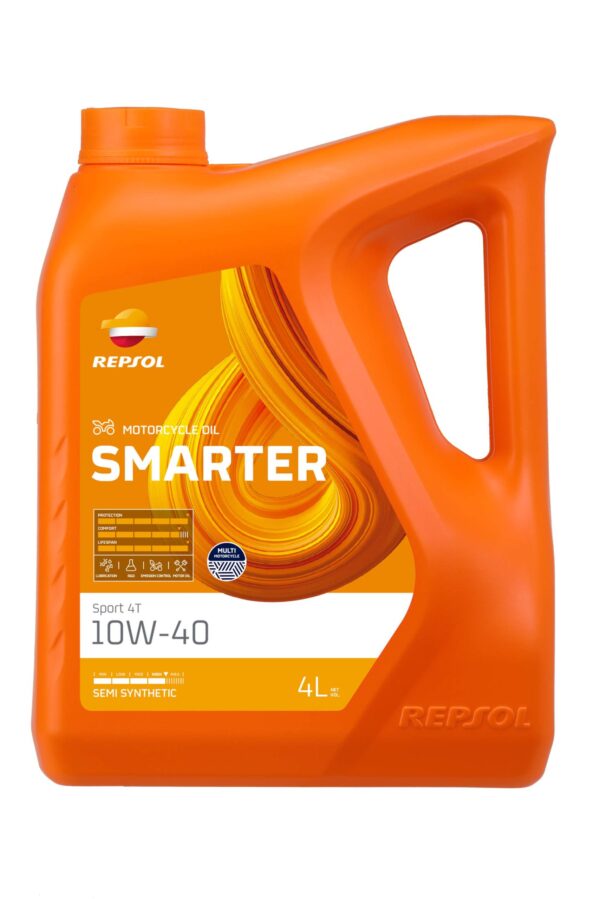 GARRAFA REPSOL SMARTER SPORT 4T 10W-40 4L