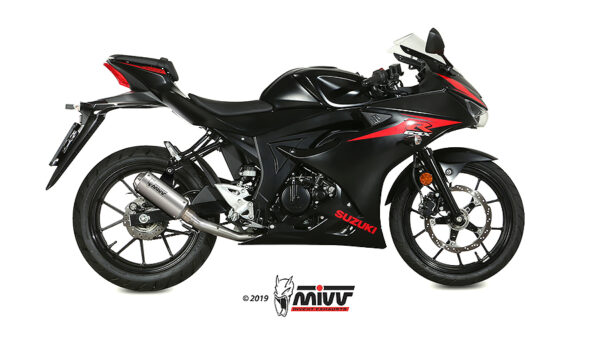 Escape Mivv Full system 1x1 MK3 St. Steel Suzuki GSX-R 125 / GSX-S 125 2017-20