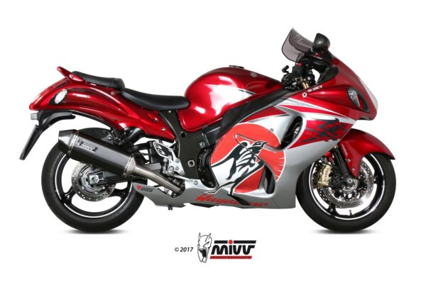 Escape Mivv 2 Slip-On Speed edge black Suzuki GSX-R 1300 Hayabusa 2008-17