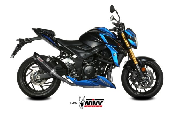 Escape Mivv Slip-On GP black con tapa carbono Suzuki GSX-S 750 2017-20