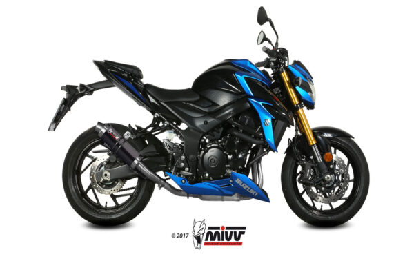 Escape Mivv Slip-On GP black Suzuki GSX-S 750 2017-20