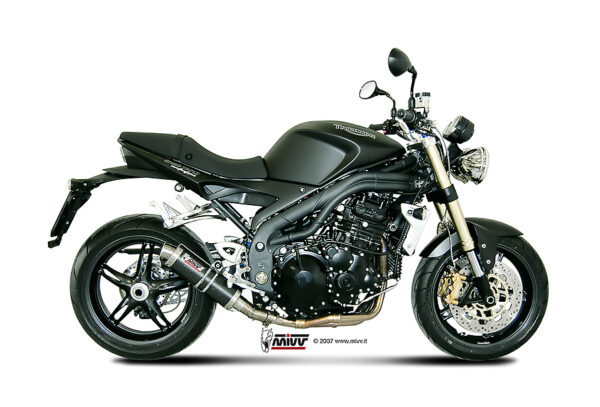 Escape Mivv Slip-On GP carbon Triumph Speed Triple 2007-10