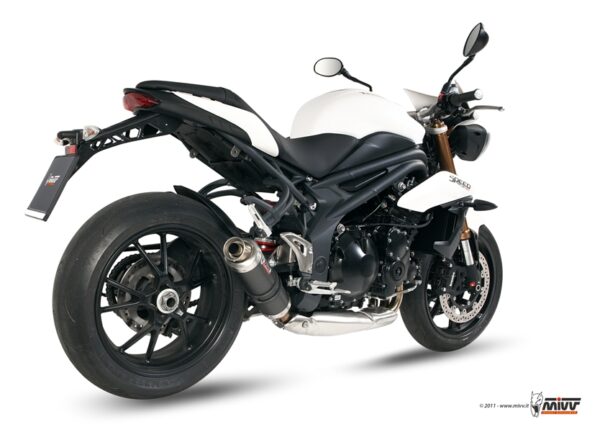 Escape Mivv Slip-On GP carbon Triumph Speed Triple 2011-15