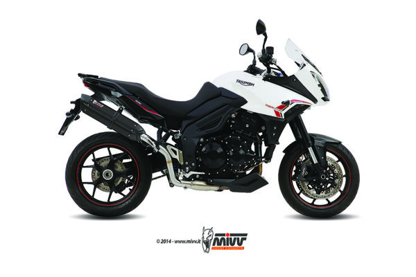 Escape Mivv Slip-On Suono black con tapa carbono Triumph Tiger 1050 Sport 2013-16