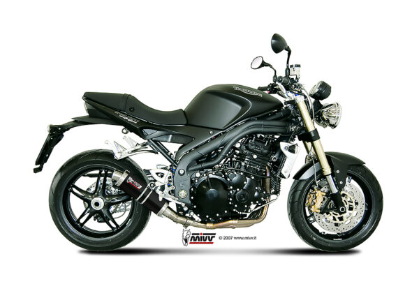 Escape Mivv Slip-On GP black Triumph Speed Triple 2007-10