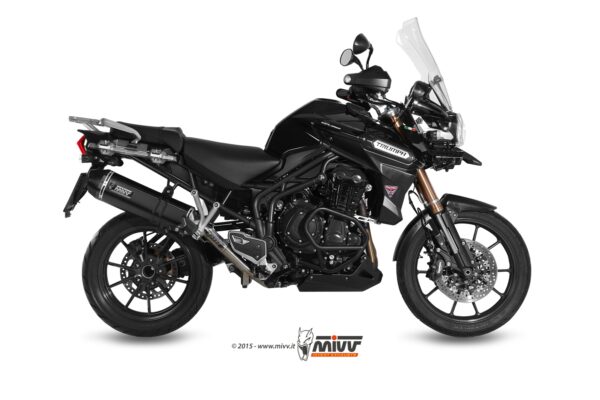 Escape Mivv Slip-On Speed edge black Triumph Tiger Explorer 1200 2012-15