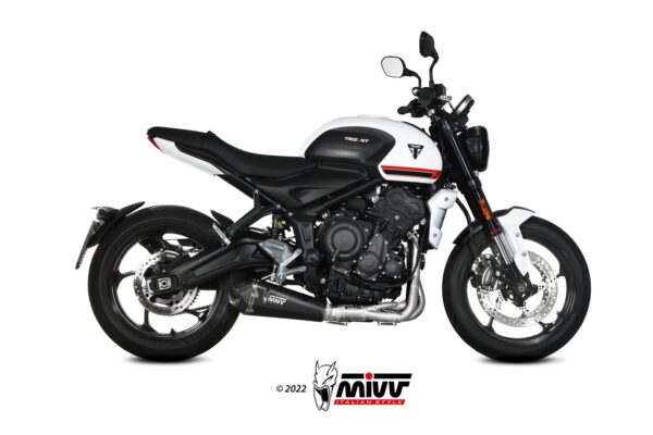 Escape Mivv Full system 3x1 Delta Race black Triumph Trident 660 2021-23