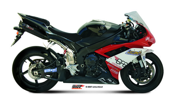 Escape Mivv 2 Slip-On Suono black con tapa carbono Yamaha YZF 1000 R1 2007-08