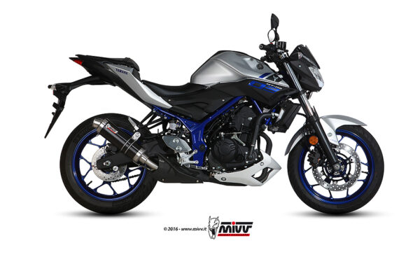 Escape Mivv Slip-On GP black Yamaha MT-03 2016-24