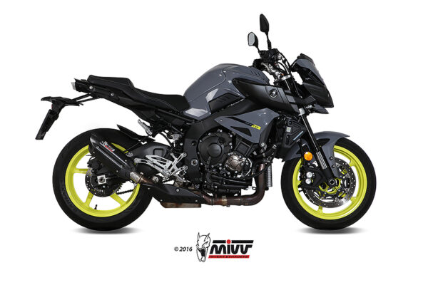 Escape Mivv Slip-On Suono black con tapa carbono Yamaha MT-10 / FZ-10 2016-22